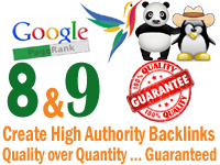  Create high quality pagerank 9 and 8 backlinks  